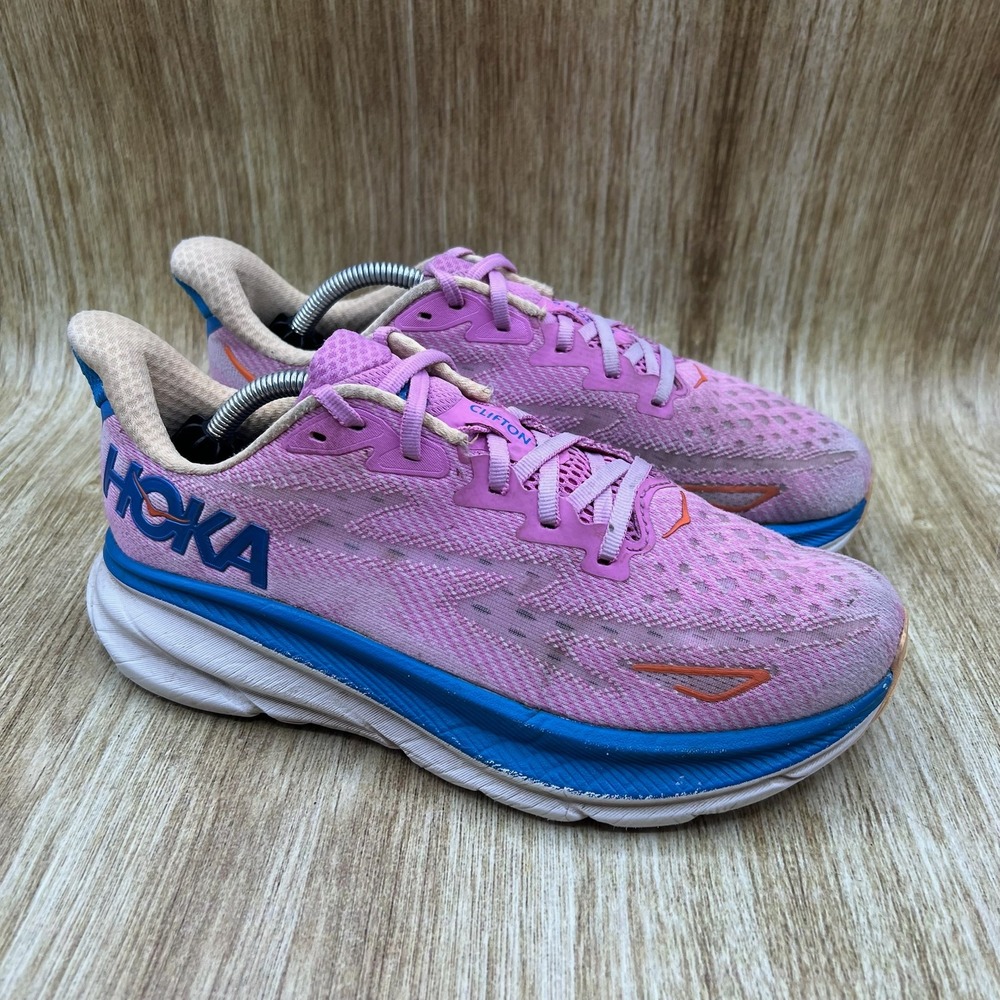 Hoka One One‎ Clifton 9 Womens Size 8 Cyclamen Sweet Lilac Shoes 1127896 CSLC